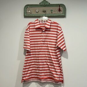 Peter Millar Striped short sleeve polo shirt big and tall men’s XXL Cora polo
